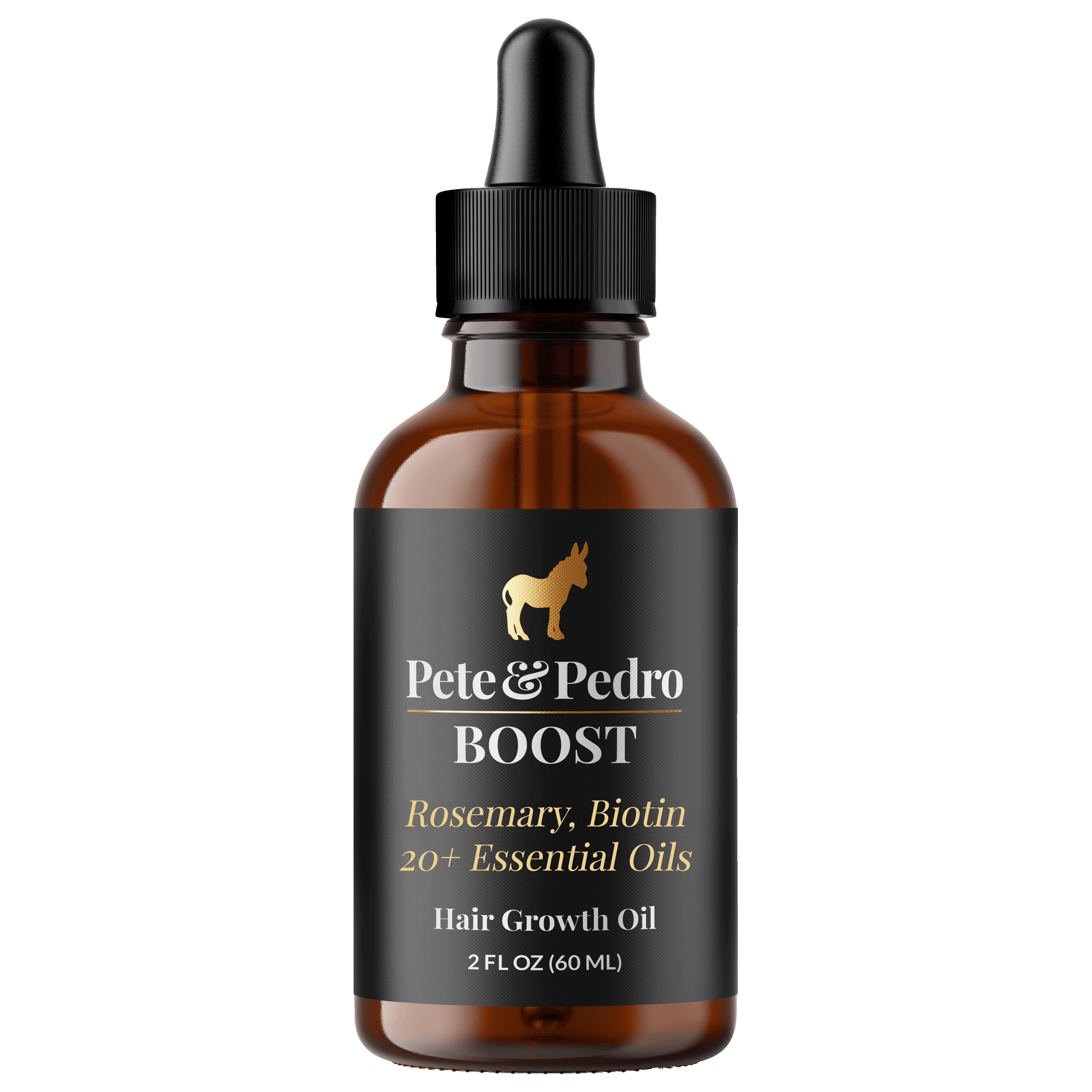 Pete & Pedro BOOST Hair & Beard Growth Strengthening Serum With Biotin & Rosemary, 2 oz