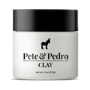 Pete & Pedro CLAY - Medium Hold, Matte Finish Hair Clay Volume & Hold, 2 oz