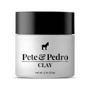 Pete & Pedro CLAY - Medium Hold, Matte Finish Hair Clay Volume & Hold, 2 oz