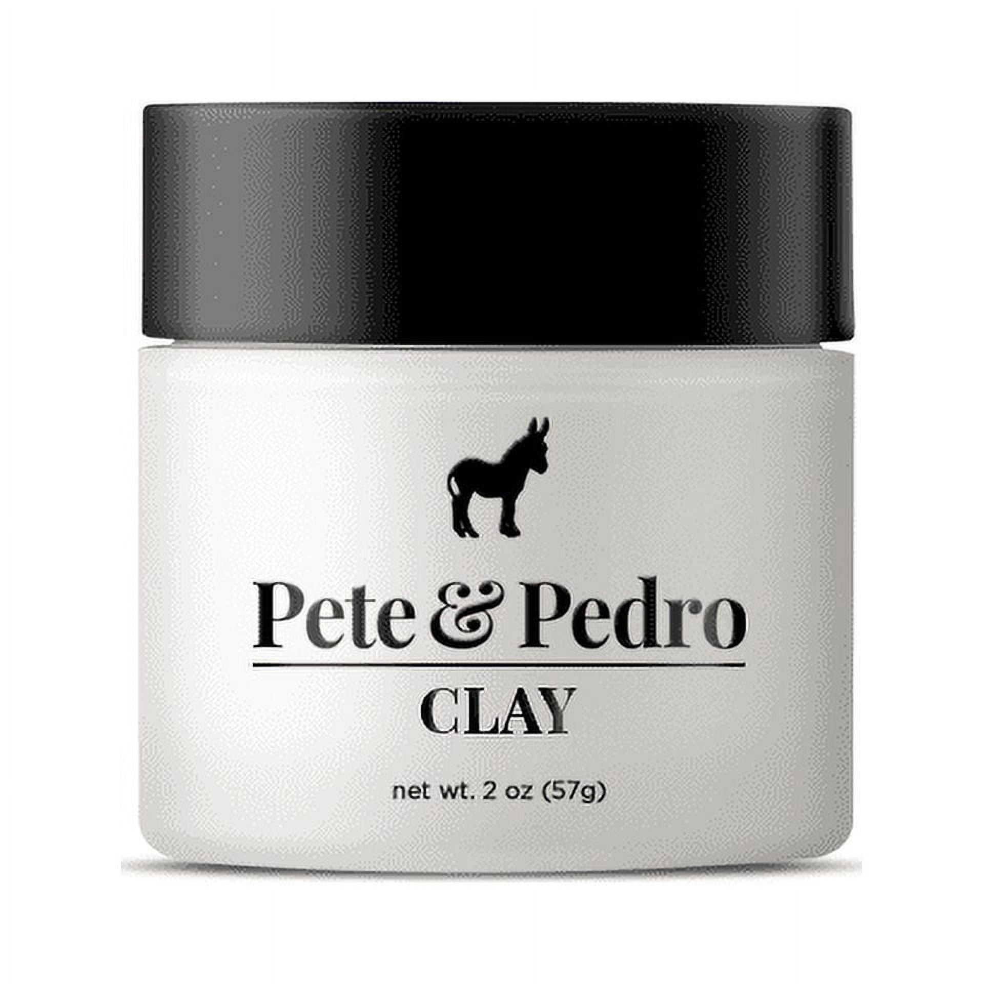 Pete & Pedro CLAY - Medium Hold, Matte Finish Hair Clay Volume & Hold, 2 oz
