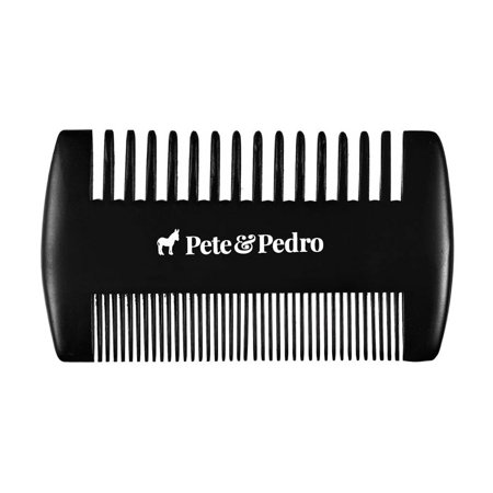 Pete & Pedro Double-Sided Pocket Comb for Hair, Beards & Mustaches