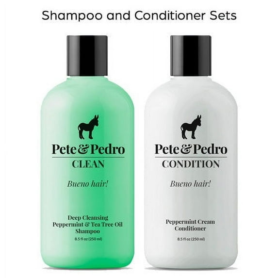 Pete & Pedro Shampoo & Conditioner Daily Combo Set For Men, 8.5 oz Each