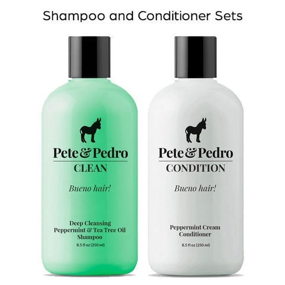 Pete & Pedro Shampoo & Conditioner Daily Combo Set For Men, 8.5 oz Each