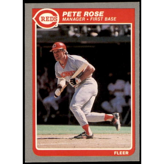 Pete Rose Card 1985 Fleer #550