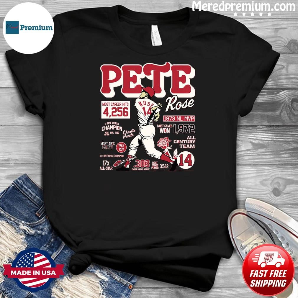 Pete Rose Career Stats Shirt