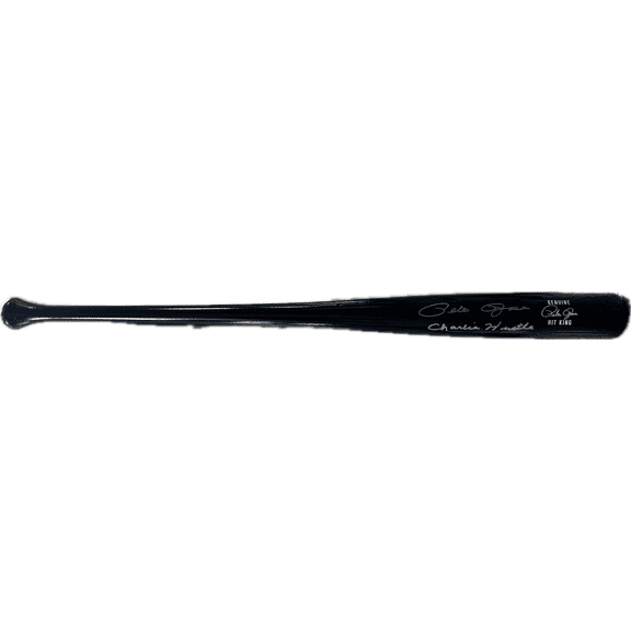 Pete Rose Signed Black Pete Rose Model Bat JSA & Rose Exclusive Holo Gold CH