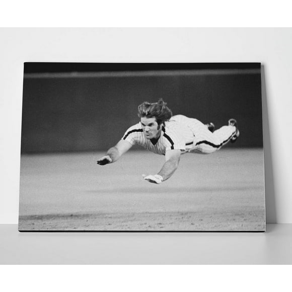 Pete Rose Slide Poster or Wrapped Canvas