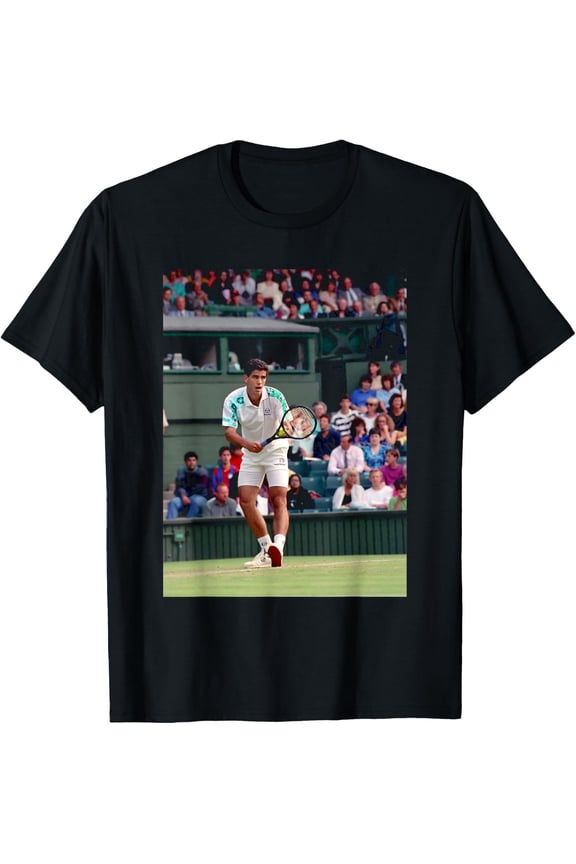 Pete Sampras Serves At Wimbledon Tennis Player 1992 T-Shirt Size S-5XL