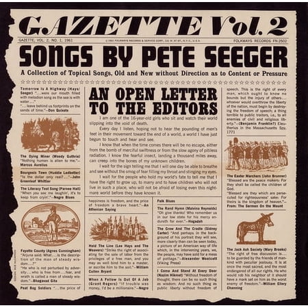Pete Seeger - Gazette, Vol. 2 - Music & Performance - CD