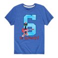 thumbnail image 1 of Pete The Cat - 6Th Birthday Boys - Youth Short Sleeve Graphic T-Shirt, 1 of 6