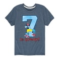 thumbnail image 1 of Pete The Cat - 7Th Birthday Boys - Youth Short Sleeve Graphic T-Shirt, 1 of 6
