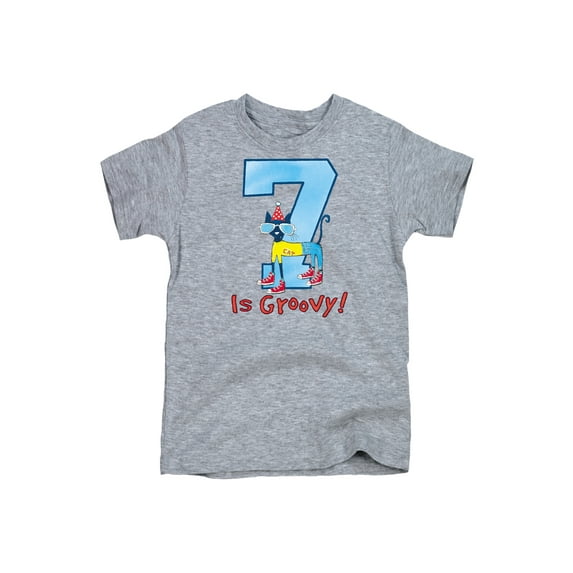 Pete The Cat - 7th Birthday Boys - Youth Short Sleeve Graphic T-Shirt