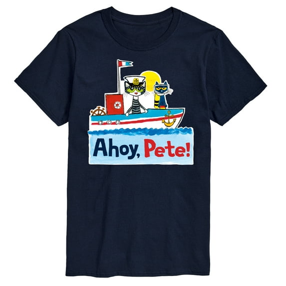 Pete The Cat - Ahoy Pete - Men's Short Sleeve Graphic T-Shirt