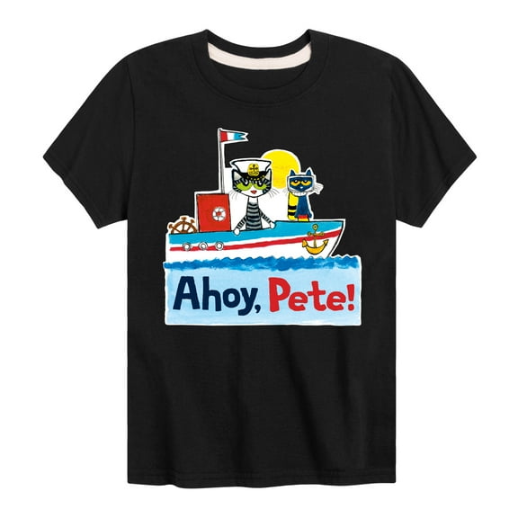 Pete The Cat - Ahoy Pete - Toddler And Youth Short Sleeve Graphic T-Shirt