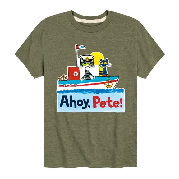 Pete The Cat - Ahoy Pete - Toddler And Youth Short Sleeve Graphic T-Shirt