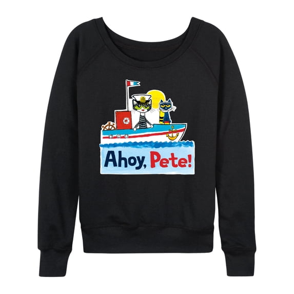 Pete The Cat - Ahoy Pete - Women's Lightweight French Terry Long Sleeve Shirt