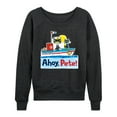 thumbnail image 1 of Pete The Cat - Ahoy Pete - Women's Lightweight French Terry Long Sleeve Shirt, 1 of 6