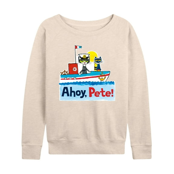 Pete The Cat - Ahoy Pete - Women's Lightweight French Terry Long Sleeve Shirt