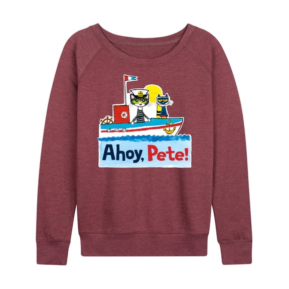 Pete The Cat - Ahoy Pete - Women's Lightweight French Terry Long Sleeve Shirt