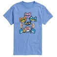 thumbnail image 1 of Pete The Cat - Alley Cats Heads - Men's Short Sleeve Graphic T-Shirt, 1 of 5