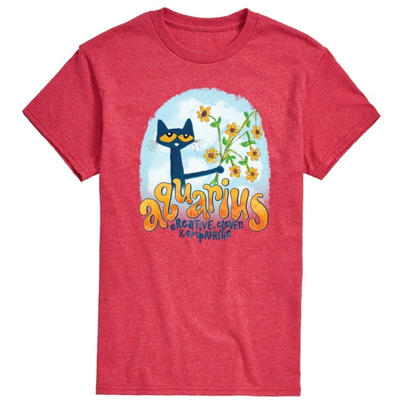 Pete The Cat - Aquarius - Men's Short Sleeve Graphic T-Shirt