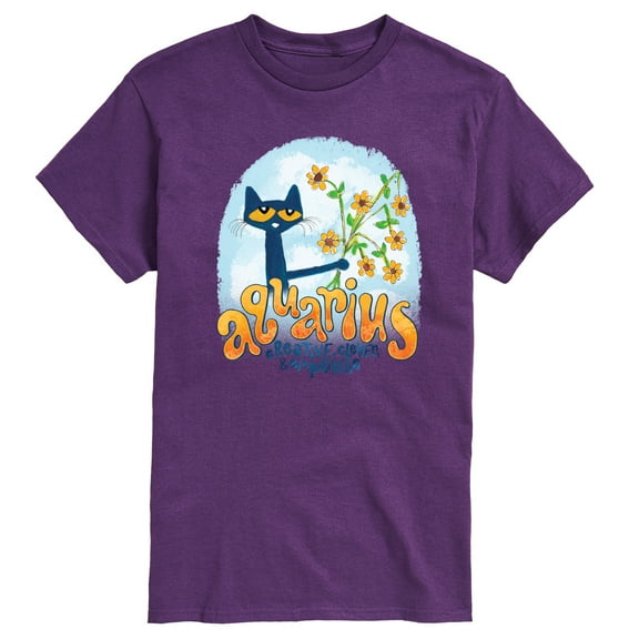 Pete The Cat - Aquarius - Men's Short Sleeve Graphic T-Shirt