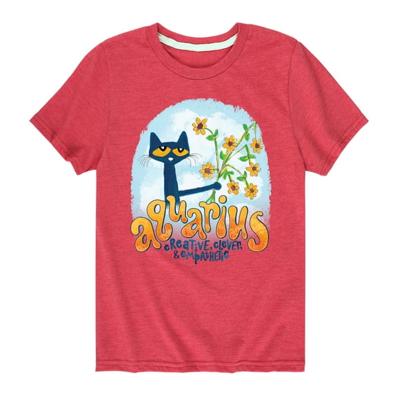 Pete The Cat - Aquarius - Toddler And Youth Short Sleeve Graphic
