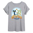thumbnail image 1 of Pete The Cat - Aquarius - Women's Oversized Graphic T-Shirt, 1 of 5