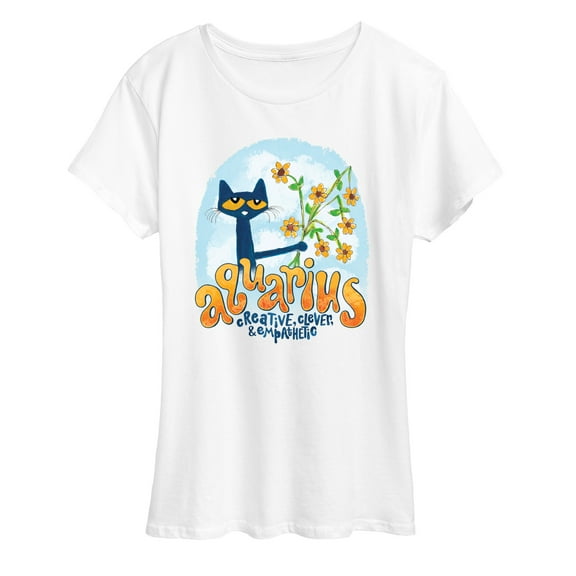 Pete The Cat - Aquarius  - Women's Short Sleeve Graphic T-Shirt
