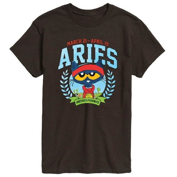 Pete The Cat - Aries - Men's Short Sleeve Graphic T-Shirt