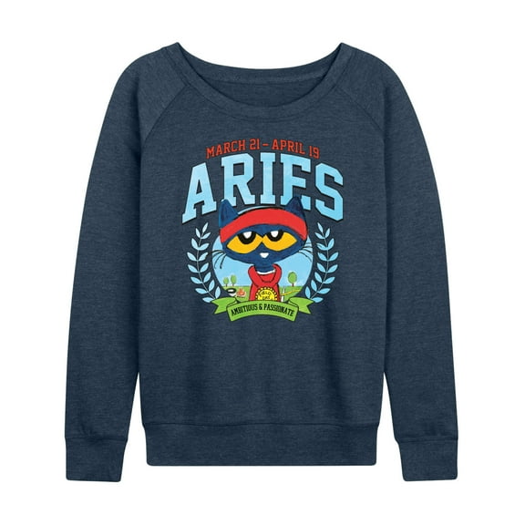 Pete The Cat - Aries - Women's French Terry Long Sleeve Shirt