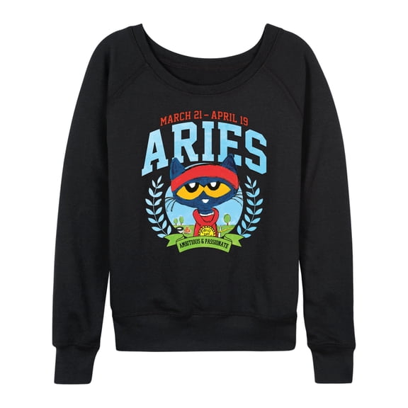 Pete The Cat - Aries - Women's French Terry Long Sleeve Shirt