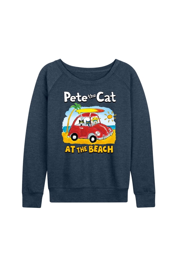 - At The Beach - Women's Lightweight French Terry Long Sleeve Shirt