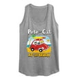 thumbnail image 1 of Pete The Cat - At The Beach - Women's Racerback Tank Top, 1 of 6