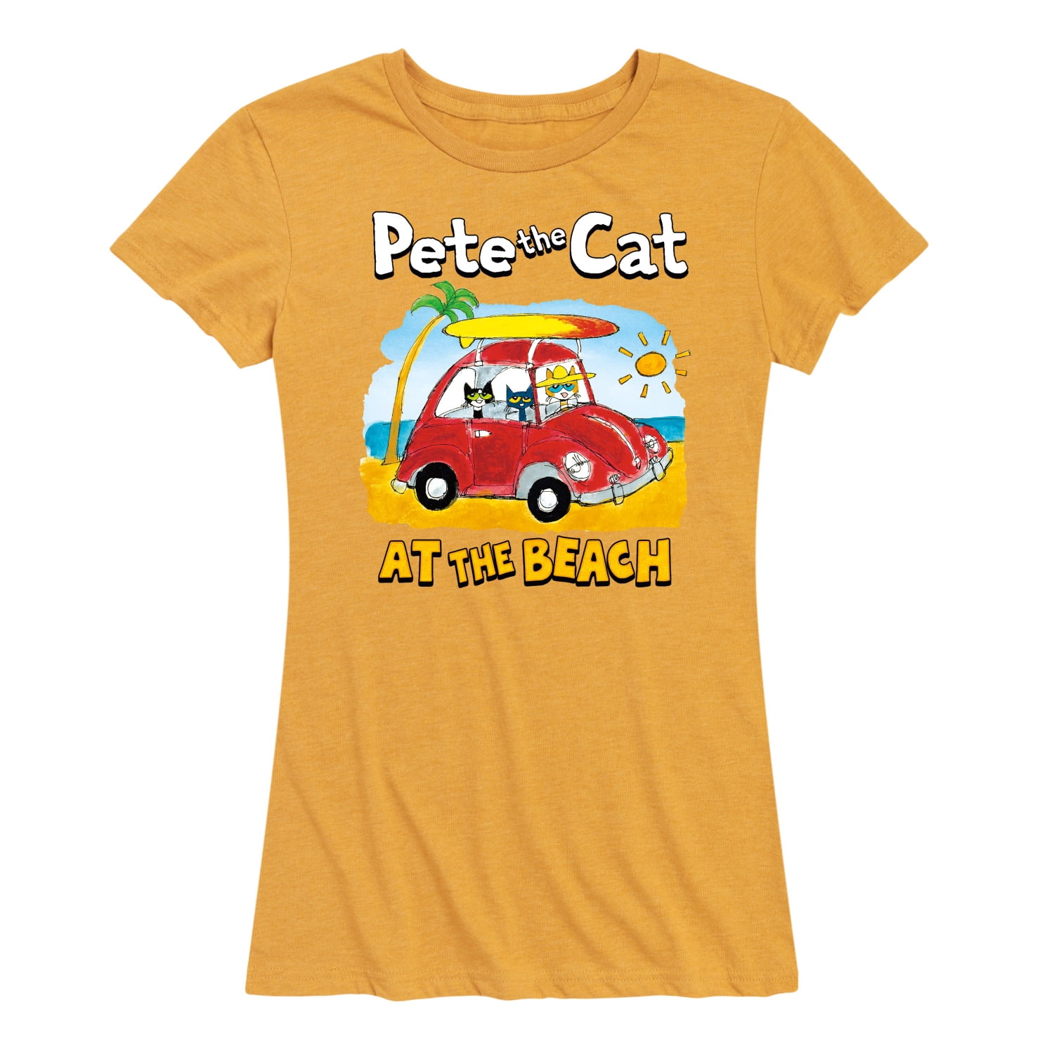 Pete The Cat At The Beach Women's Short Sleeve Graphic TShirt