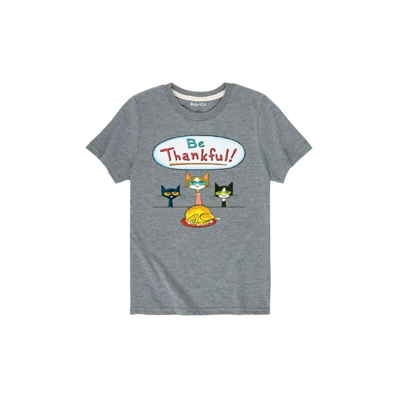 Pete The Cat - Be Thankful! - Toddler Short Sleeve Graphic T-Shirt