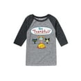 thumbnail image 1 of Pete The Cat - Be Thankful! - Youth Raglan, 1 of 5