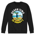 thumbnail image 1 of Pete The Cat - Beach Time Is Groovy - Men's Crew Neck Fleece Pullover, 1 of 6