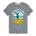 thumbnail image 1 of Pete The Cat - Beach Time Is Groovy - Toddler And Youth Short Sleeve Graphic T-Shirt, 1 of 6