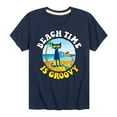 thumbnail image 1 of Pete The Cat - Beach Time Is Groovy - Toddler And Youth Short Sleeve Graphic T-Shirt, 1 of 6