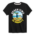 thumbnail image 1 of Pete The Cat - Beach Time Is Groovy - Toddler And Youth Short Sleeve Graphic T-Shirt, 1 of 6