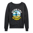thumbnail image 1 of Pete The Cat - Beach Time Is Groovy - Women's Lightweight French Terry Long Sleeve Shirt, 1 of 6