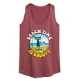 thumbnail image 1 of Pete The Cat - Beach Time Is Groovy - Women's Racerback Tank Top, 1 of 6