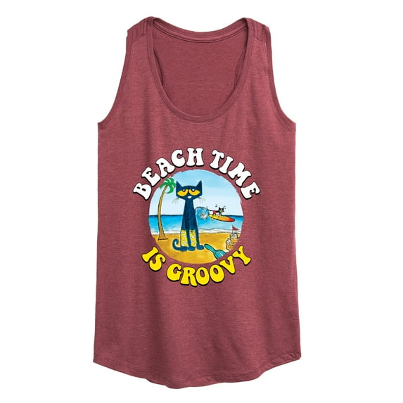 Pete The Cat - Beach Time Is Groovy - Women's Racerback Tank Top