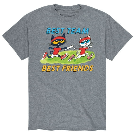 Pete The Cat - Best Team Best Friends - Men's Short Sleeve Graphic T-Shirt