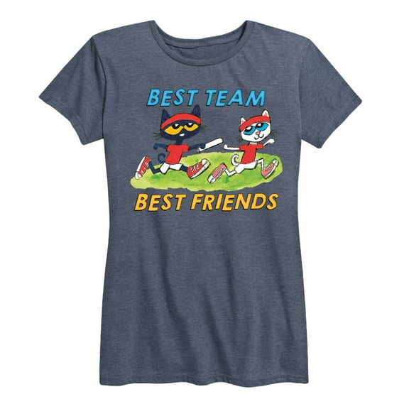 Pete The Cat - Best Team Best Friends - Women's Short Sleeve Graphic T-Shirt