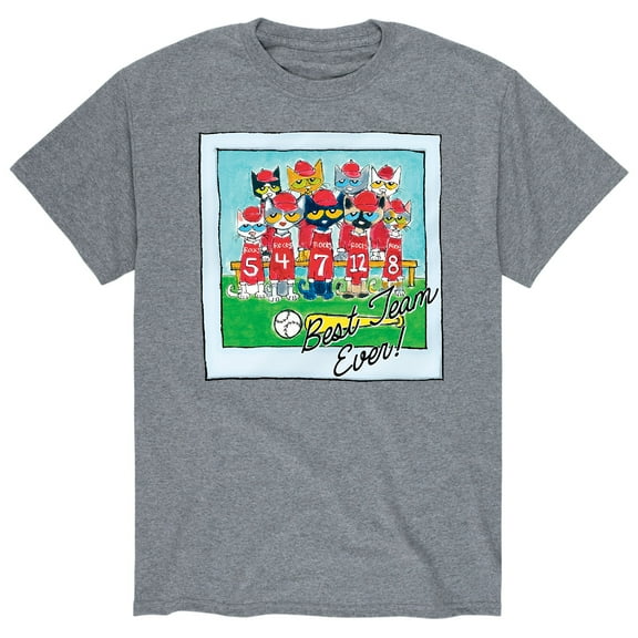 Pete The Cat - Best Team Ever Adult - Men's Short Sleeve Graphic T-Shirt