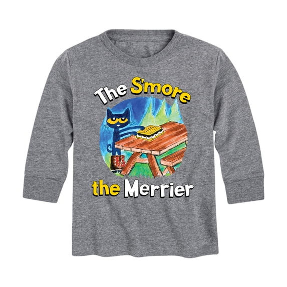 Pete The Cat - Boys' Long Sleeve Graphic T-Shirt