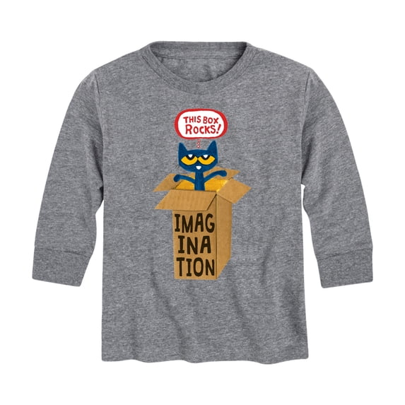 Pete The Cat - Boys' Long Sleeve Graphic T-Shirt