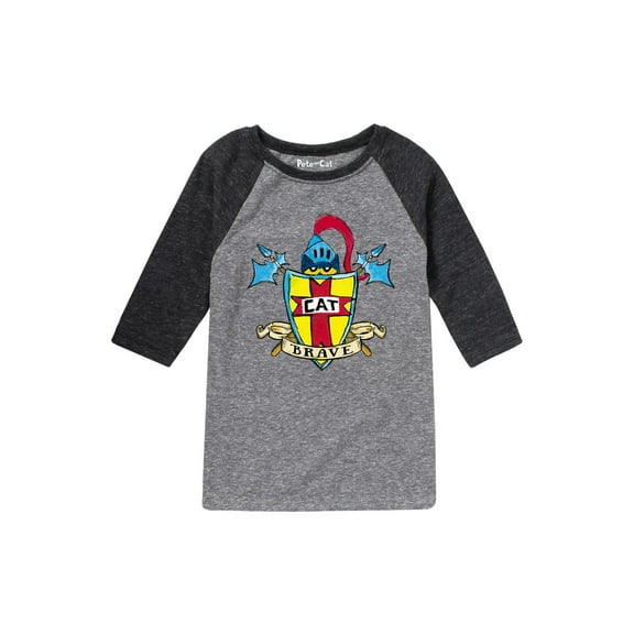 Pete The Cat - Brave Shield - Youth Raglan